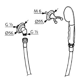 Душевой гарнитур Kludi 1926 хром 2710505